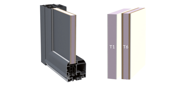 dessin de profil de porte alutil